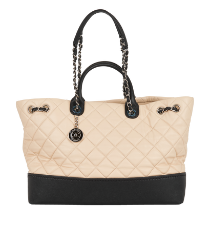 Diamond Quilted Tote, front view